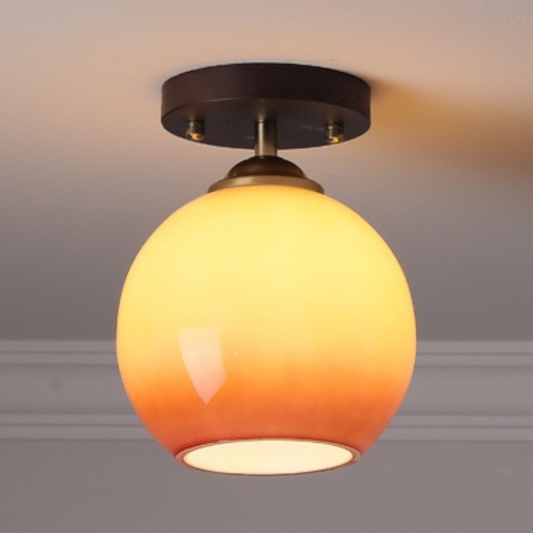 Antique style cream ceiling lamp